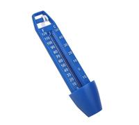 Floating Pool Water Thermometer with Dual Fahrenheit Celsius Display | Plastic Build, Blue Finish, Lanyard Included, for Spa Water, Fish Tank, Bath Time and Maintenance