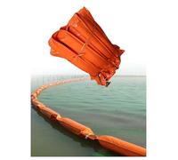 Floating PVC Oil Containment Boom - Heavy Duty, Reusable Emergency Barrier for Water Pollution Control in Rivers and Lakes