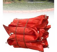 Floating PVC Oil Containment Flood Barrier, Heavy-Duty Reusable Boom for River, Port, Lake, Pier, 20M/65.61FT, 90cm/35.43in