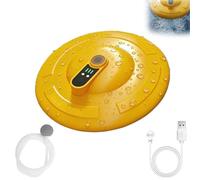 Floating & Rechargeable Bait Bucket Aerator for Bait Bucket, IPX7 Rechargeable Portable Oxygen Pump, Quite Water Aerator, for Fishing Kayak Shore Boat Moving yellow