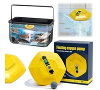 Floating Rechargeable Bait Bucket Aerator, IPX7 Waterproof Live Bait Bubbler with 3000mAh Battery, Portable Oxygen Pump for Min-Now Buckets, Kayak, Boat, Shore Fishing & Fish Tank