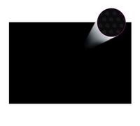 Floating Rectangular PE Solar Pool Film 6 x 4 m Black UK NEW