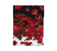 Floating red rose petals Printed Laptop Sleeve Bag 13-Inch - Leather Laptop Sleeve Case Shockproof Protective Computer Cover Bag