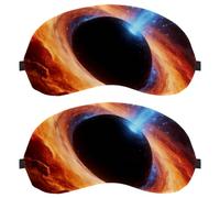 Floating Reefs of an Ocean Planet Anti-Mite Breathable Fabric Eye Cover with Adjustable Hook-and-Loop Strap