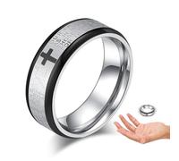 Floating Ring Magic Tricks, Metal Magnetic Fidget Rings, Magnet Ring Magic Prop, For Kids Adults Performance On Stage, Street, Party, Carnival