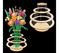 Floating Ring Vase for Lego Flower Bouquet Building Set, Display Stand for Roses, Cherry Blossom, Sunflower, Tulips, Daffodils, Lotus - Gift for Lego Flower Lover