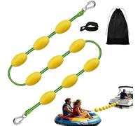 Floating Rope, Double Hook Heavy Duty Lines, 60FT Marine Float Rope for Kayak Tow, for Water Sports Kayak Wakeboarding Fishing Drift Towing Boarding Boating River Lake Beach