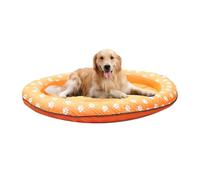 Floating Row Bed - Dog Floating Row - Puppy Pool Float - Large Inflatable Pet Lounger for Water Made with Durable Oxford Cloth and PVC Liner, Bite-Resistant Pool Float for Dogs Under 40 kg