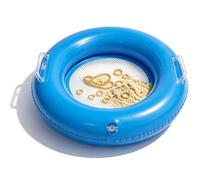 Floating Sand Sifter Fun - Inflatable Seashell Collecting Tool, Sand Strainer Toy for Interactive Outdoor Exploration and Play, Beach Toy for Boys Girls Summer Vacation Camping Playground Poolside