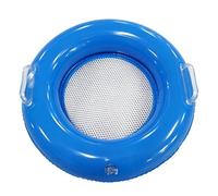Floating Sand Sifter Inflatable, Beach Seashell Strainer Toy, Sturdy Device with Modern Vacation Style, Accessory for Boys Girls Preschoolers Kindergarten Summer Backyard 15.75x15.75x2.76 inches