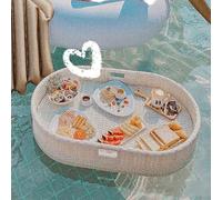 Floating Serving Trays for Pool PartiesIdeal for Drinks Brunch & Snacks on WaterPerfect for Sandbars Spas & Summer Gatherings