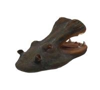 Floating Shark Hippo Head Decorations, Resin Shark Head for Swimming Pool and Pond, Fake Hippo Head, Duck Deterrents, Predator, Heron, Outdoor Shark Head Statues for Garden Home Decor