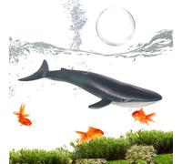 Floating Shark Ornament, Fish Tank Float Shark Ornament Decorations, Simulated Model, Floating Figurine For Aquarium, Fish Tank And Home, A-Blue Whale, B-Humpback Whale, C-Whale