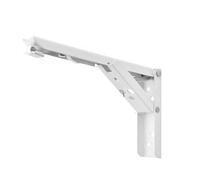 Floating Shelf Bracket 6pcs Folding Shelf Brackets Heavy Duty Metal Collapsible(White 10inch)