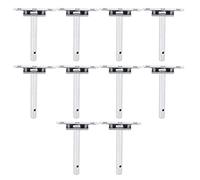 Floating Shelf Bracket Concealed Mounting Plate Support for Wall Bookshelf 10pcs 4in Elegant Modern Living Room Bedroom Bathroom Kitchen