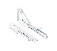 Floating Shelf Bracket, Heavy Duty 2 Pcs Folding Metal Brackets Shelve Bracket with Screws, Wall Mounted Shelving Support(10inch(25cm))