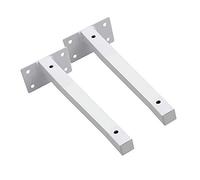 Floating Shelf Bracket, Invisible Hidden Heavy Duty Shelves Support Wall Mounted for Bookshelves Display Racks CD Racks Save Space/White / 200mm