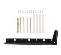 Floating Shelf Bracket Wall Mounted for TV and Bathroom Cabinets | Iron Build, Black Finish, Easy Installation, Strong Load Bearing, Modern Design for Home Scenarios