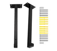 Floating Shelf Brackets - Mounting Hardware Kit, Living Room Rust Resistant Finish, Bracket Category with Strong Load Bearing, Hidden Mount, and Modern Design Function, Shelf Support