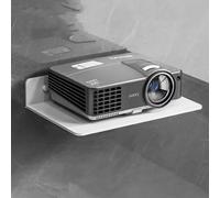 Floating shelf for projector，Projector wall mount - Holds up to DVD Component Shelf - Perfect for Projector, WiFi Router, Game Console and Cable Box, Speaker Wall Mount (White)