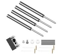 Floating Shelf Hidden Bracket 5" (4 PCS) - Hidden Supports for Wooden Floating Shelves - Drywall Mount or Stud Mount with Included Drill Guide and Steel Hardware