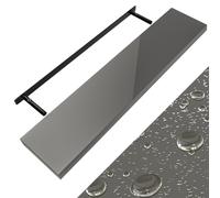 Floating Shelf High-Gloss Grey 110 cm