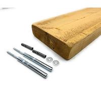 FLOATING SHELF RECLAIMED RUSTIC STYLE LIGHT OAK 1x35cm