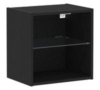 Floating Shelf with LED Light with Shelf Engineered Wood Wall Modern vidaXL