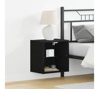 Floating Shelf with LED Light with Shelf Engineered Wood Wall Modern vidaXL