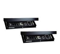 Floating Shelf with Secret Cartment Hidden Sto Solut for Living Room or Office Wandboard with Concealed Space 2PCS Black Wall Shelves