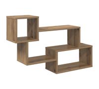 Floating Shelf with Shelf Wall-mounted Engineered Wood Storage Indoor vidaXL