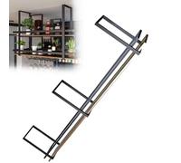 Floating Shelves Ceiling Mount Rack, Mount Shelf Wooden Hanging Dish Storage Rack Ceiling Stand, Floating Shelves Easy To Install Metal Restaurant