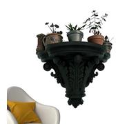 Floating Shelves, Gothic Robust Corner Shelf - Floating Wall Shelf Display Stand for Books, Picture Frames, Candles, Home Decor, Bedroom, Kitchen, Bathroom, Office, Farmhouse