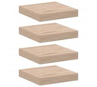 (23 x 23.5 x 4 cm/ 2 pcs) vidaXL Floating Shelves Wall Shelf Display Storage Shelf Rack Engineered Wood