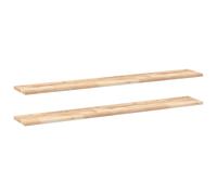Floating Shelves Wall Storage Shelf 4pcs Untreated Solid Wood Acacia vidaXL