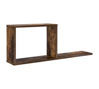 Floating Shelves with Shelf with Storage Engineered Wood Wall Mounted vidaXL