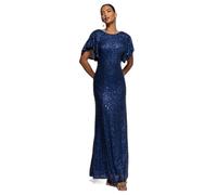 Floating Sleeve Bodycon Dress Women Goddiva Bleu 36