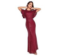 Floating Sleeve Bodycon Dress Women Goddiva Rouge 38