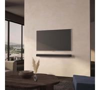 NEDIS Wall Mount Floating Style Speaker Mounting Bracket - Mount on Wall Under TV - Compatible with Sonos Arc Soundbar (Black)