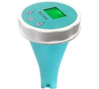 Floating Smart Digital Pool Thermometer - 6-in-1 Bluetooth Water Meter, IP67 Waterproof, Tests EC, Salinity, PH, ORP, Temperature, Chlorine for Swimming Pools, Hot Tubs, Ponds