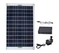 Floating Solar Fountain Pump for Small Ponds Fish Tanks - Eco Friendly Water Feature with Adjustable Spray Black