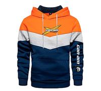 FLOATING Sports Casual Hoodie, Can-am Mens Long Sleeve Hoodies and Sweatshirts, Work Hoodie for Men In Clothing-Orange||L