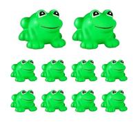 Floating Squeaky Frog - Pla-stic Frogs Bath Toy | Rubber Frogs Bath Toys - 10-pack Of Mini Floating Squeaky Rubber Frog, Baths Toys, Sound-making Swimming, For Shower Fun Decoration, Creative