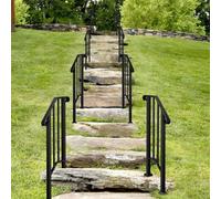 Floating Stair Handrail Outdoor Step Handrail, Suitable for Concrete Steps Or Wooden Stairs.