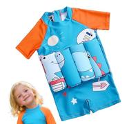 Floating Swimsuit for Toddler - Floatation Swimsuit Short Sleeve Bathing Suits | Quick-Drying Float Swimwear Trainer Bathing Accessories Swim Vest for Summer Beach Pool Sports Holiday