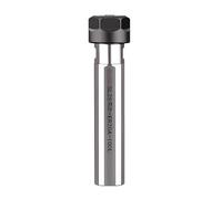 Floating Tapping Chuck Holder,1pcs ER16/ER20/ER25/ER32 Collet, Double Side Extension Rod, Round Shank Tool Drill for CNC Lathe Turret(SL16 ER16 100)