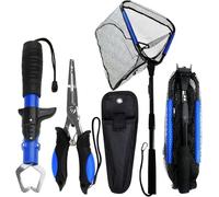 Floating Telescopic Folding Net with 7 Inch Pliers & Lip Gripper