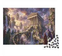 Floating Temples 1000 Piece Wooden Jigsaw Puzzle,Gift Idea,Adults & Kids 14+,Whimsical Challenge,Wood,Educational Toy,Home Wall Decor,Stress Relief (75x50cm)