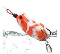 Floating Toad - Realistic Silicone Frogs - Supplies for r Deep Sea Salt Water Trout Crappie Pike Perch Muskies From The Boat