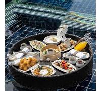 Floating Tray for Pool - Water Play Food Plate for Hot Tub and Pool Bar, Ideal for Outdoor Gatherings and Breakfasts